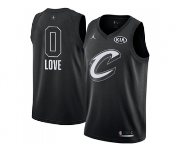 Youth Nike Cleveland Cavaliers #0 Kevin Love Black NBA Jordan Swingman 2018 All-Star Game Jersey