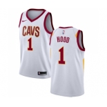 Youth Nike Cleveland Cavaliers #1 Rodney Hood Authentic White NBA Jersey - Association Edition