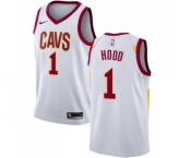 Youth Nike Cleveland Cavaliers #1 Rodney Hood Authentic White NBA Jersey - Association Edition