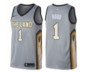 Youth Nike Cleveland Cavaliers #1 Rodney Hood Swingman Gray NBA Jersey - City Edition