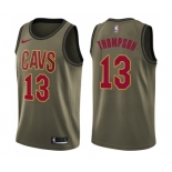 Youth Nike Cleveland Cavaliers #13 Tristan Thompson Swingman Green Salute to Service NBA Jersey