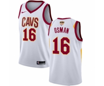 Youth Nike Cleveland Cavaliers #16 Cedi Osman Authentic White 2018 NBA Finals Bound NBA Jersey - Association Edition