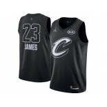 Youth Nike Cleveland Cavaliers #23 LeBron James Black NBA Jordan Swingman 2018 All-Star Game Jersey