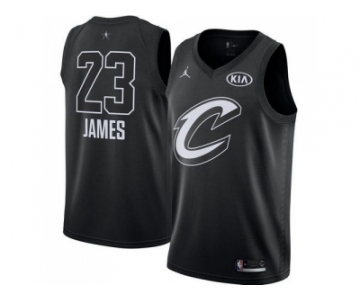 Youth Nike Cleveland Cavaliers #23 LeBron James Black NBA Jordan Swingman 2018 All-Star Game Jersey