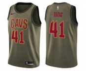 Youth Nike Cleveland Cavaliers #41 Ante Zizic Swingman Green Salute to Service NBA Jersey