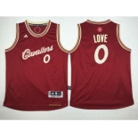 youth nba cleveland cavaliers #0 love red[2015 Christmas edition]