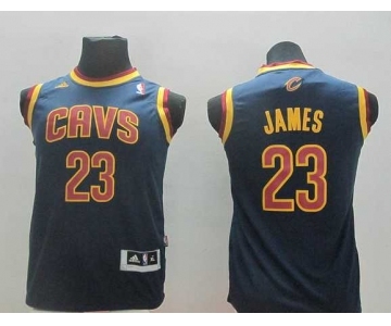 youth nba cleveland cavaliers #23 james dk.blue[revolution 30 swingman]