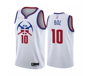 Denver Nuggets #10 Bol Bol White NBA Swingman 2020-21 Earned Edition Jersey