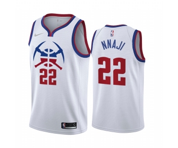 Denver Nuggets #22 Zeke Nnaji White NBA Swingman 2020-21 Earned Edition Jersey