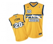 Men Adidas Denver Nuggets #20 Tyler Lydon Swingman Gold Alternate NBA Jersey