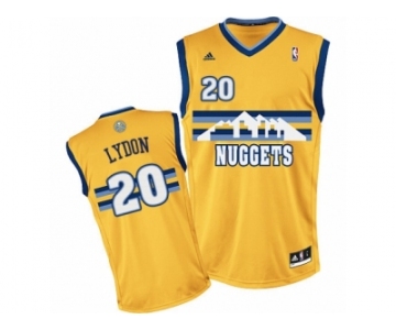 Men Adidas Denver Nuggets #20 Tyler Lydon Swingman Gold Alternate NBA Jersey