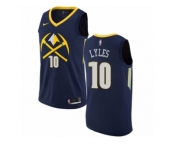 Men Nike Denver Nuggets #10 Trey Lyles Authentic Navy Blue NBA Jersey - City Edition