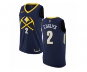 Men Nike Denver Nuggets #2 Alex English Authentic Navy Blue NBA Jersey - City Edition