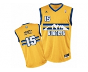 Men's Adidas Denver Nuggets #15 Nikola Jokic Swingman Gold Alternate NBA Jersey