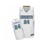 Men's Adidas Denver Nuggets #24 Mason Plumlee Swingman White Home NBA Jersey