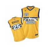 Men's Adidas Denver Nuggets #25 Malik Beasley Swingman Gold Alternate NBA Jersey