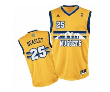 Men's Adidas Denver Nuggets #25 Malik Beasley Swingman Gold Alternate NBA Jersey