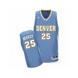 Men's Adidas Denver Nuggets #25 Malik Beasley Swingman Light Blue Road NBA Jersey