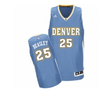 Men's Adidas Denver Nuggets #25 Malik Beasley Swingman Light Blue Road NBA Jersey