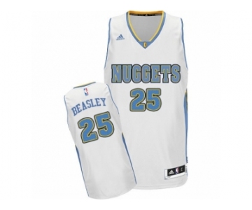 Men's Adidas Denver Nuggets #25 Malik Beasley Swingman White Home NBA Jersey