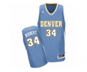 Men's Adidas Denver Nuggets #34 Roy Hibbert Swingman Light Blue Road NBA Jersey