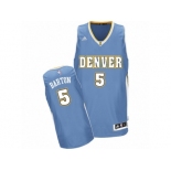 Men's Adidas Denver Nuggets #5 Will Barton Swingman Light Blue Road NBA Jersey