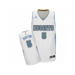 Men's Adidas Denver Nuggets #5 Will Barton Swingman White Home NBA Jersey