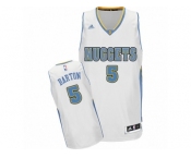 Men's Adidas Denver Nuggets #5 Will Barton Swingman White Home NBA Jersey