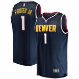 Men's Denver Nuggets #1 Michael Porter Jr. Fanatics Branded Navy 2020-21 Fast Break Replica Jersey