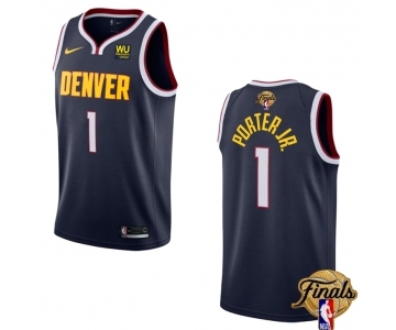 Men's Denver Nuggets #1 Michael Porter Jr. Navy 2023 Finals Icon Edition Stitched Basketball Jersey