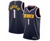 Men's Denver Nuggets #1 Michael Porter Jr. Nike Navy 2020-21 Swingman Jersey