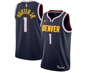 Men's Denver Nuggets #1 Michael Porter Jr. Nike Navy 2020-21 Swingman Jersey