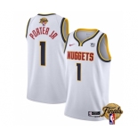 Men's Denver Nuggets #1 Michael Porter Jr. White 2023 Finals Association Edition Stitched Basketball Jersey