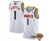 Men's Denver Nuggets #1 Michael Porter Jr. White 2023 Finals Association Edition Stitched Basketball Jersey