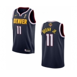 Men's Denver Nuggets #11 Bruce Brown Navy 2023 Finals Champions Icon EditionStitched Basketball Jersey