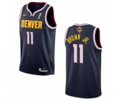 Men's Denver Nuggets #11 Bruce Brown Navy 2023 Finals Champions Icon EditionStitched Basketball Jersey