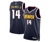 Men's Denver Nuggets #14 DaRon Holmes II Navy 2024 Draft Icon Edition Stitched Basketball Jersey