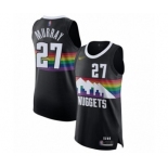 Men's Denver Nuggets #27 Jamal Murray Authentic Black Basketball Jersey - 2019-20 City Edition