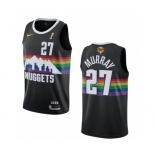 Men's Denver Nuggets #27 Jamal Murray Black 2023 Finals Champions City Edition Stitched Basketball Jersey