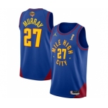 Men's Denver Nuggets #27 Jamal Murray Blue 2023 Finals Champions Statement Edition Stitched Basketball Jersey