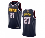 Men's Denver Nuggets #27 Jamal Murray Navy 2023 Finals Champions Icon Edition Stitched Basketball Jersey