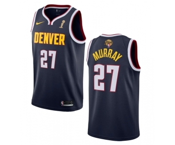 Men's Denver Nuggets #27 Jamal Murray Navy 2023 Finals Champions Icon Edition Stitched Basketball Jersey