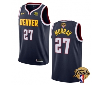 Men's Denver Nuggets #27 Jamal Murray Navy 2023 Finals Icon Edition Stitched Basketball Jersey