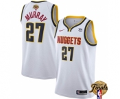 Men's Denver Nuggets #27 Jamal Murray White 2023 Finals Association Edition Stitched Basketball Jersey