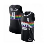 Men's Denver Nuggets #4 Paul Millsap Authentic Black Basketball Jersey - 2019-20 City Edition