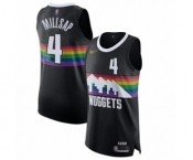 Men's Denver Nuggets #4 Paul Millsap Authentic Black Basketball Jersey - 2019-20 City Edition