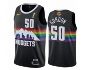 Men's Denver Nuggets #50 Aaron Gordon Black 2023 Finals Champions City Edition Stitched Basketball Jersey