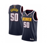 Men's Denver Nuggets #50 Aaron Gordon Navy 2023 Finals Champions Icon EditionStitched Basketball Jersey