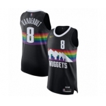 Men's Denver Nuggets #8 Jarred Vanderbilt Authentic Black Basketball Jersey - 2019-20 City Edition