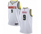 Men's Denver Nuggets #9 Jerami Grant Authentic White Basketball Jersey - Association Edition